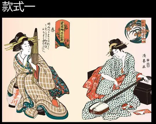 Настенные 3d обои на заказ нетканые настенные стикеры в стиле древней японской