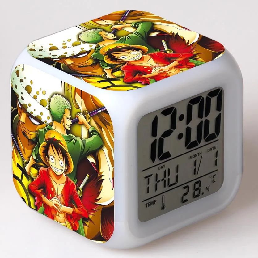 4 Цельный мультяшный будильник детские игрушки Led reloj будильник, цифровой Электронные часы с будильником Пробуждение свет стол reveil wekker - Цвет: 4
