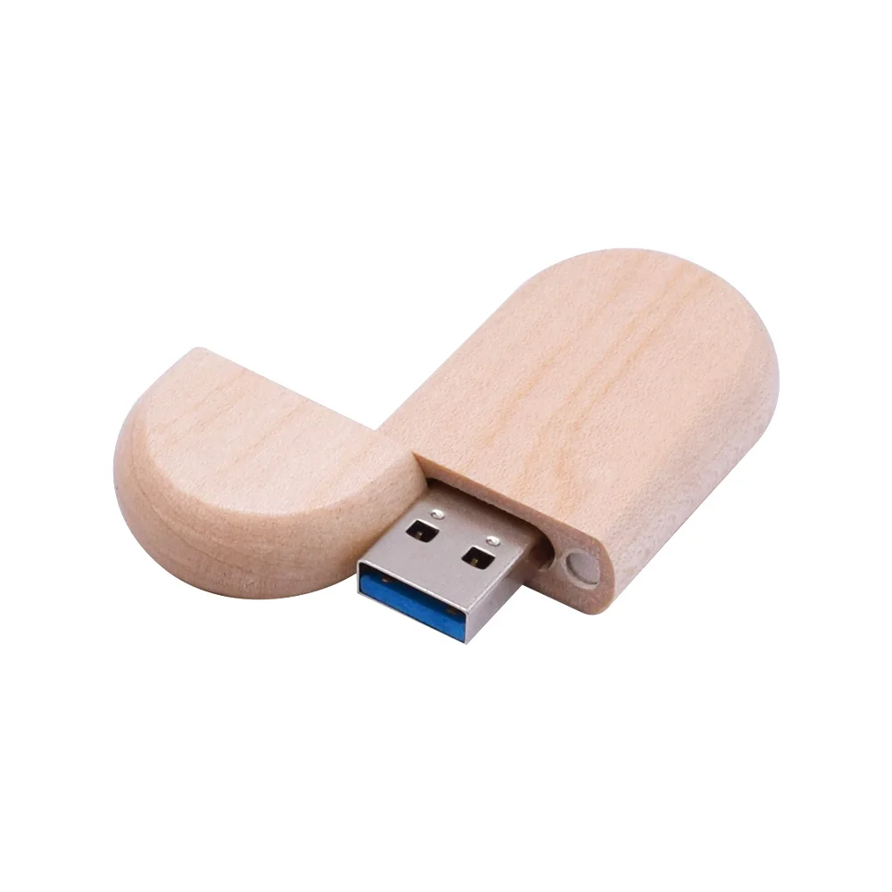 USB Flash Drive3.0 Овальный флеш-накопитель, индивидуальный логотип+ Подарочная коробка, 8 ГБ, 16 ГБ, 32 ГБ, 64 ГБ, 128 ГБ, USB флешка, Memoria Stick, более 10 шт., бесплатный логотип - Цвет: Maple USB 3.0