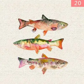 NO.20 20x20 см ручная окрашенная льняная ткань для рукоделия шитья Лоскутная Ткань для декора столовые приборы/сумочки/подушки/Каркасные картины - Цвет: NO.20