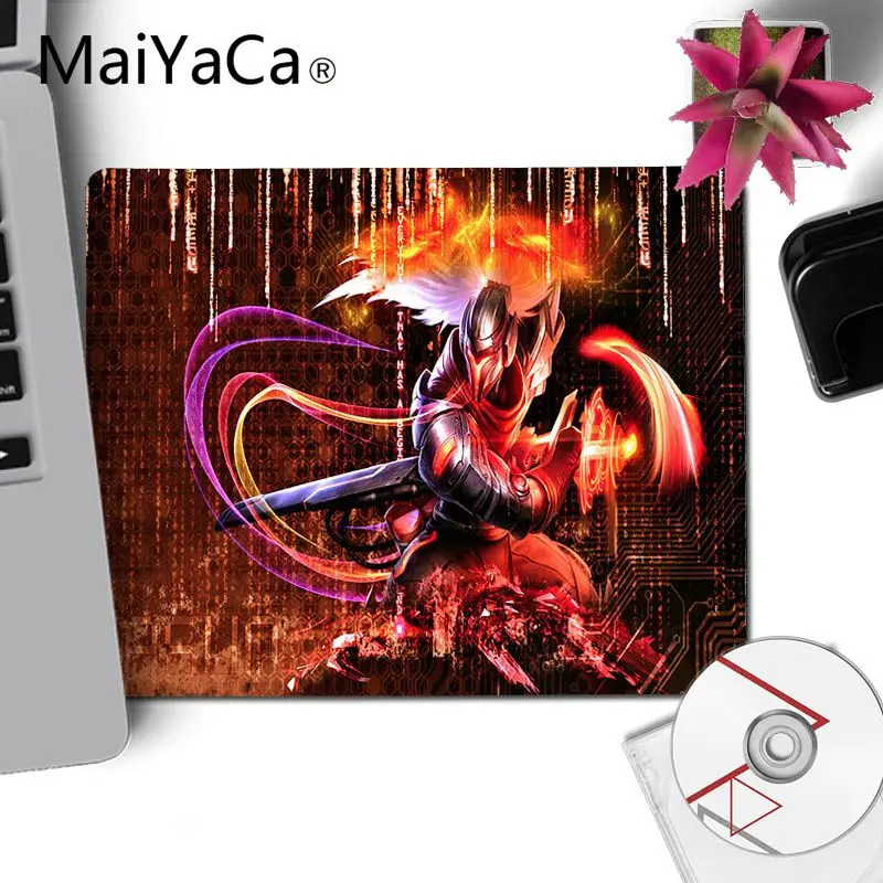 No Lock Edge25x29cm MaiYaCa дизайн League of Legends Zed коврик для мыши для ноутбука и компьютера Гладкий коврик для письма настольные компьютеры коврик для игровой мыши - Цвет: No Lock Edge25x29cm