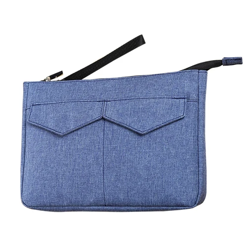 Blue Повседневный женский клатч, кошелек для монет, Сумка для документов, держатель для паспорта, для телефона, для денег, для наушников, органайзер, аксессуары для путешествий, принадлежности - Цвет: Blue