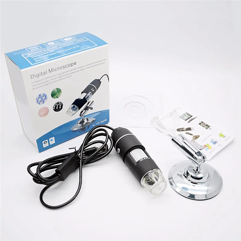 Prostormer USB электронный микроскоп Mac/Window 7 8 10/Android/typec микроскопия эндоскоп led камера