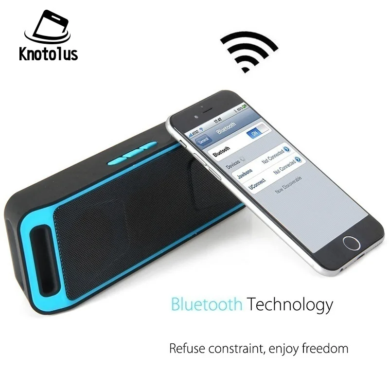 Knotolus мини Беспроводной Bluetooth Динамик USB Flash TF FM Радио стерео Super Bass MP3 игрока на
