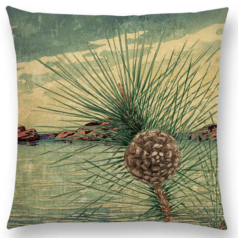 Весна осень наволочка для подушки Sakura с пейзажем всесезонный чехол изображением