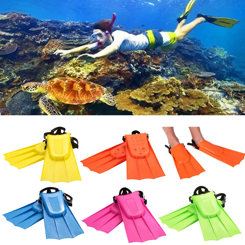 1Pair Diving Fins Swimming Hunting Monofin Underwater Flippers Child Flipper ABS | Спорт и развлечения