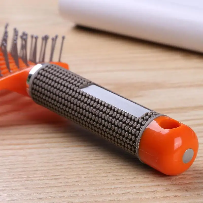 Professional Anti-Static Hair Scalp Massager Comb Brush Curved Row Hair Comb Hairbrush Salon Hairdressing Hairstyle Tools