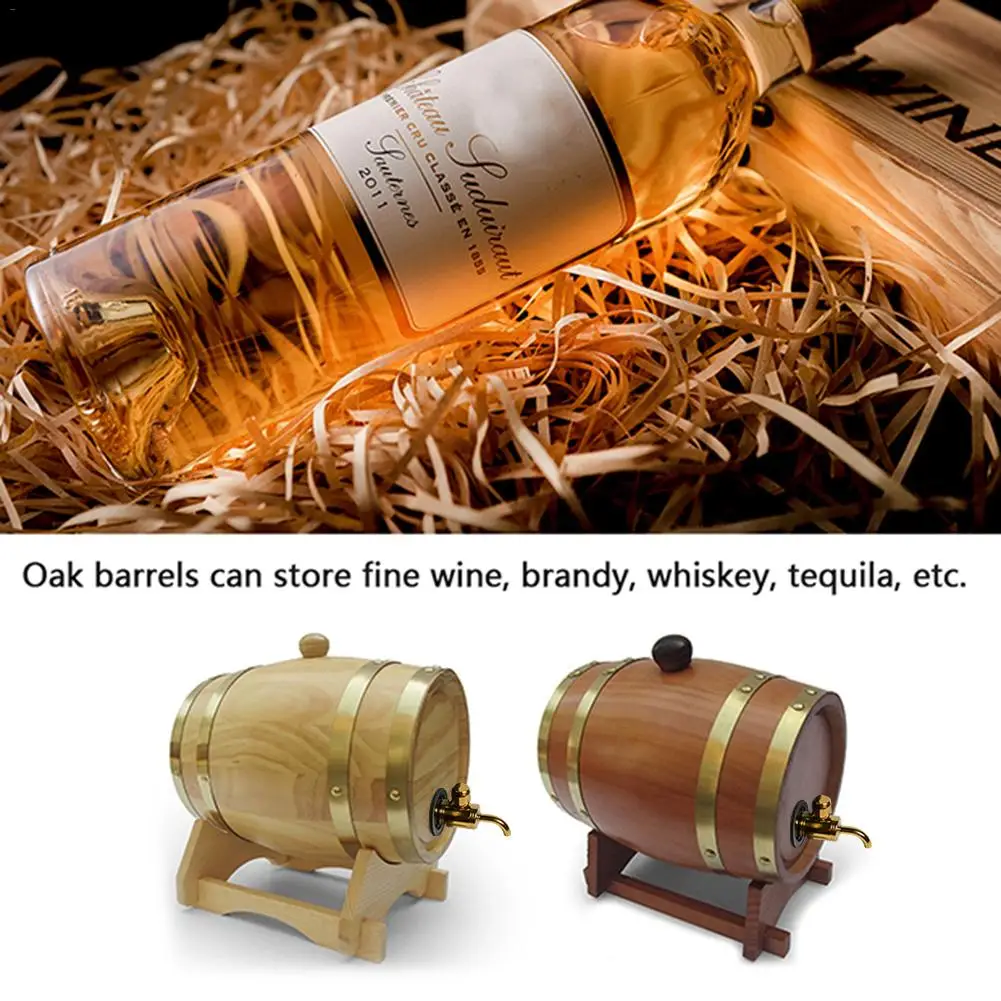 

Free Shipping 1.5L Wine Oak Barrels Of Wine Barrels Red Wine Barrels Storage Cask Wine Wooden Casks