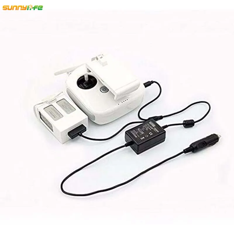 DJI Phantom 4 Pro/4pro +/4pro + V2.0/Advanced 2в1 автомобильное зарядное устройство параллельное
