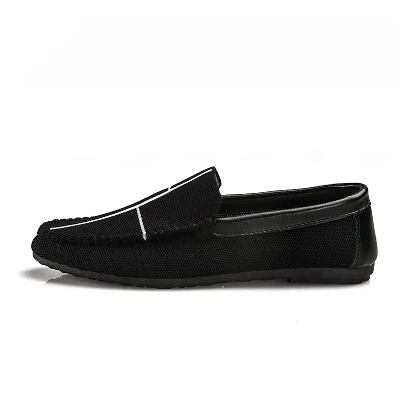 RizaBina Simple Men Casual Shoes Slip On Flats Lazy Soft Breathable Daily Driving Male Footwear Size 39-44 | Обувь