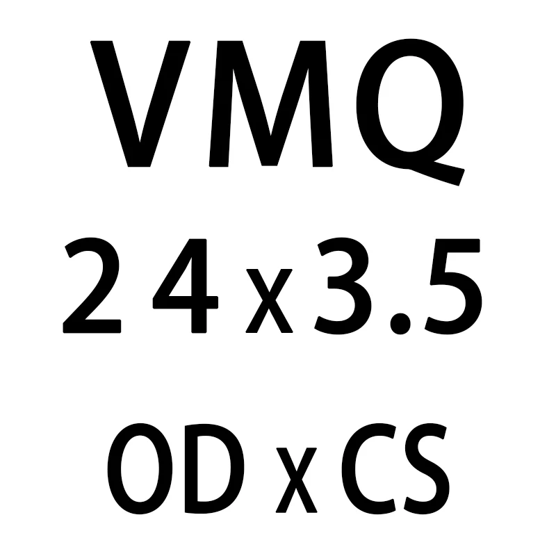 5 шт./лот белый силиконовым кольщом силикон/VMQ-хомут с круглым воротником для мальчиков и девочек 3,5 мм Толщина OD24/25/26/27/28/30 мм резиновое уплотнительное кольцо резиновые уплотнения прокладки, шайбы - Цвет: OD24mm