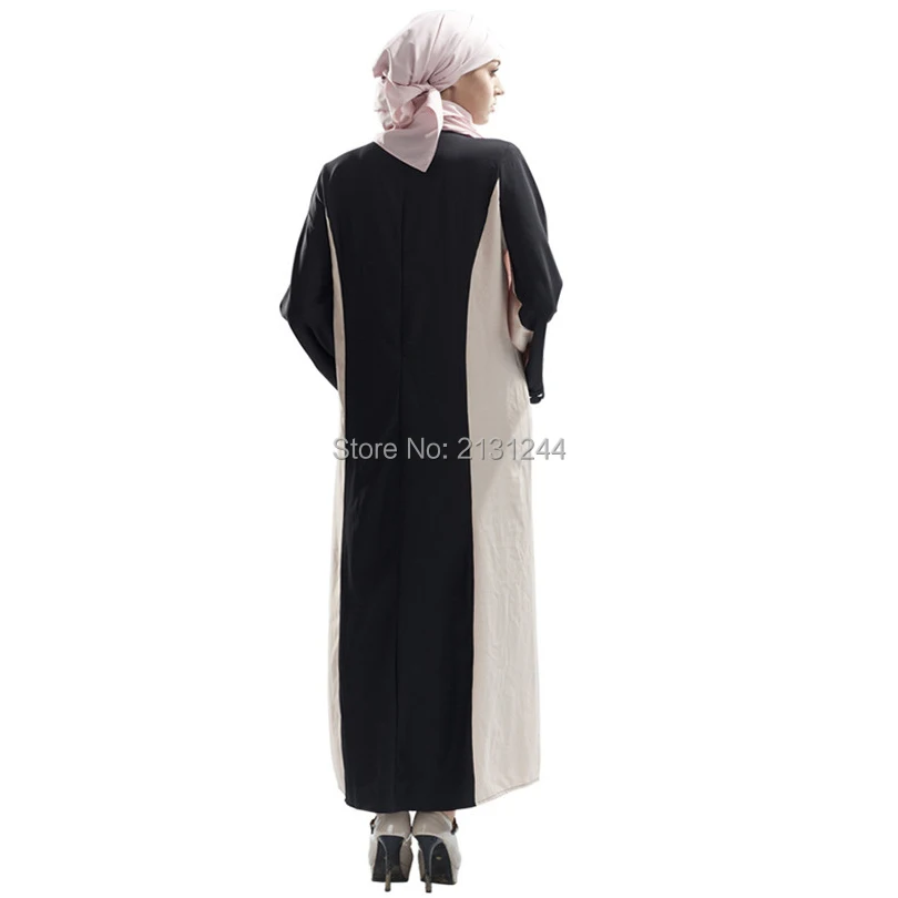 2018 винтажное женское тонкое летнее Повседневное платье с длинным Abaya рукавом