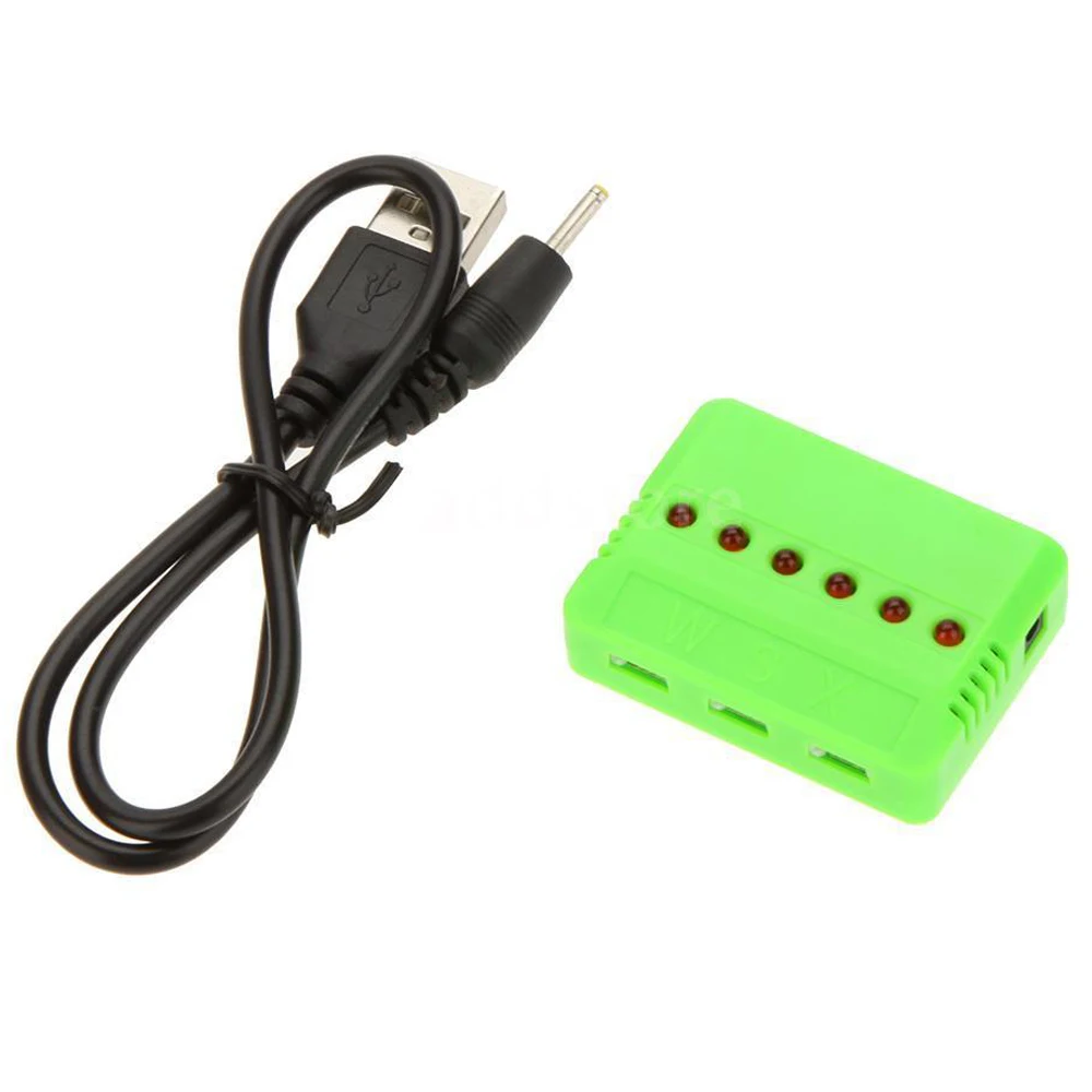 X6 Зарядное устройство с 6 шт. 3 7 V 380 mAh литий полимерный Батарея для Hubsan X4 H107/L/C/D