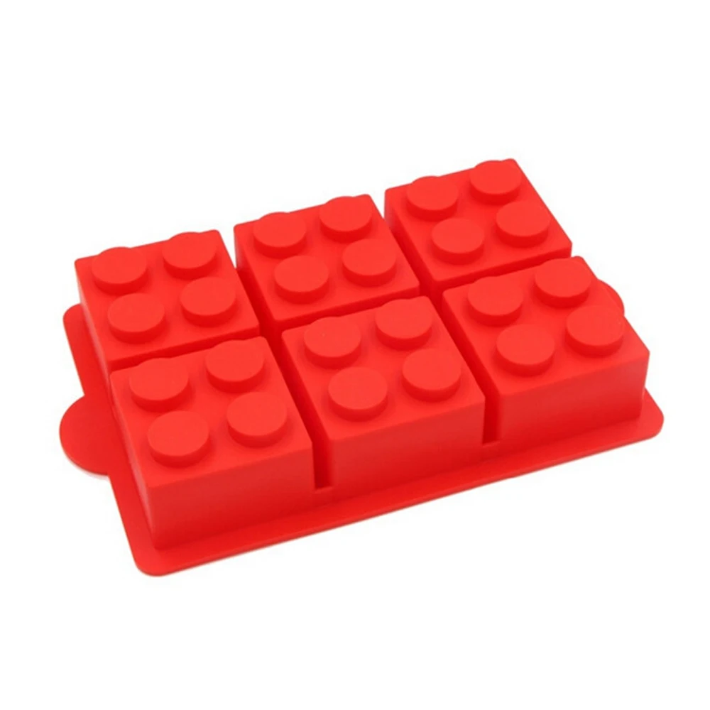 1pc lego block Супер большие блоки роботов лего формы для торта инструменты для украшения тортов из мастики лего формы ледяные Детеныши форма для выпечки пищевого силикона - Цвет: 1pc lego block