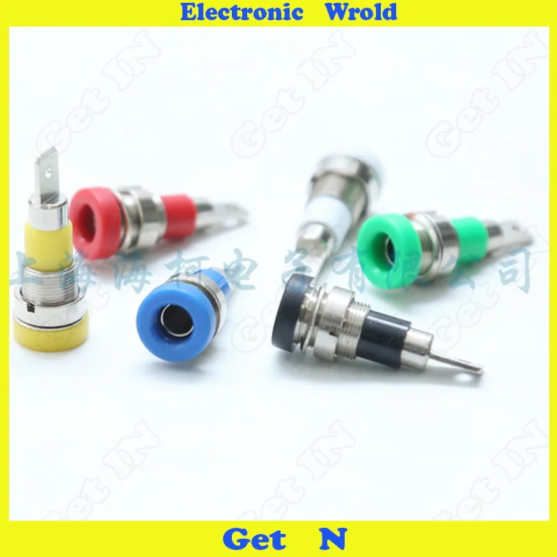 20 шт. 4 мм разъем типа &quotбанан&quot панель крепление из чистой меди клеммы Колонка