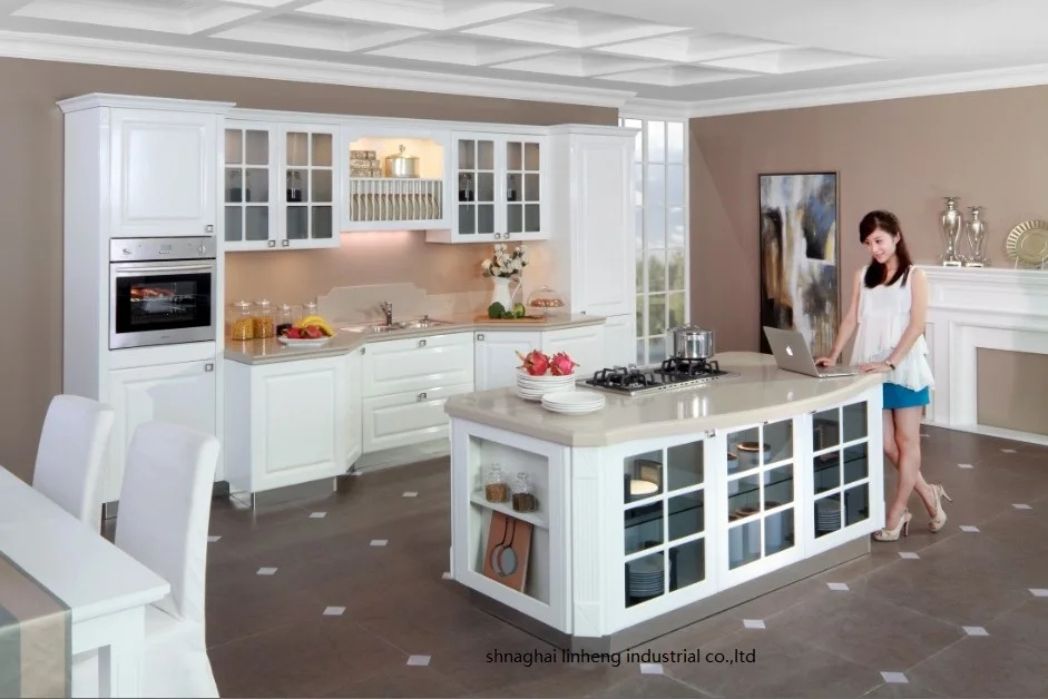 ПВХ/виниловый кухонный шкаф (искусственная кожа)|kitchen cabinet|pvc kitchen cabinetpvc cabinet |