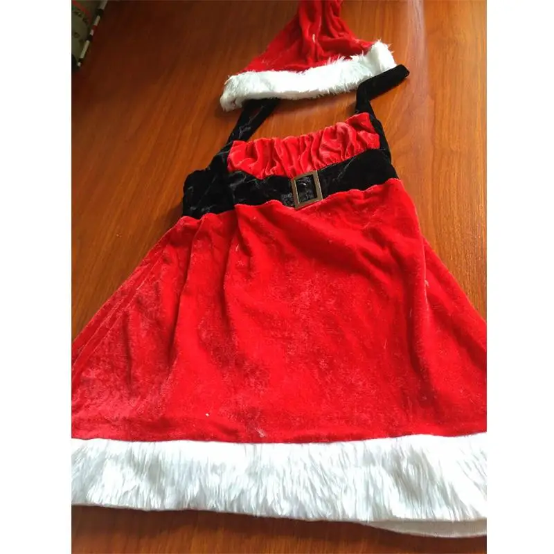 Женское рождественское нижнее белье эротическое Санта Клауса Сексуальное Белье