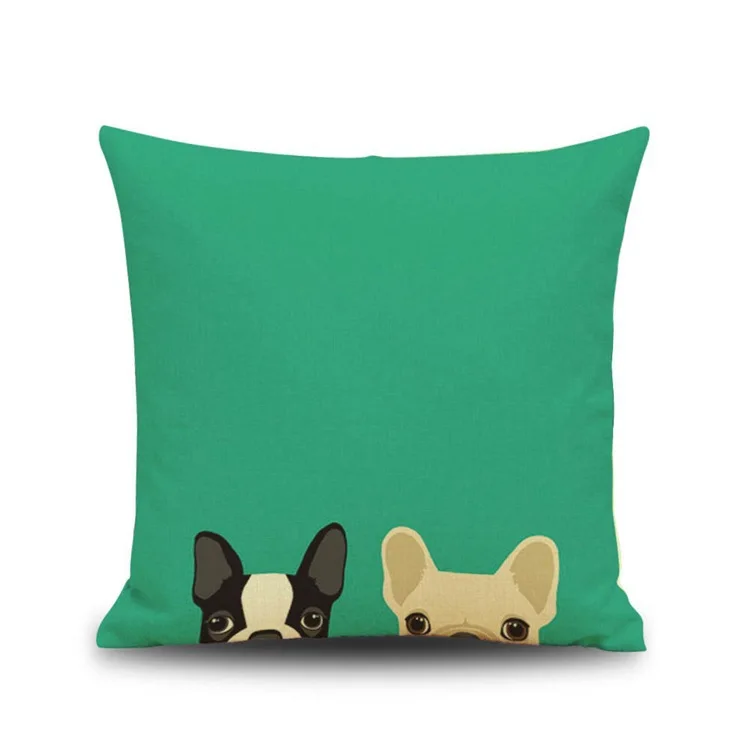 2 шт./лот наволочка с принтом милой собаки кошки животными декоративные подушки