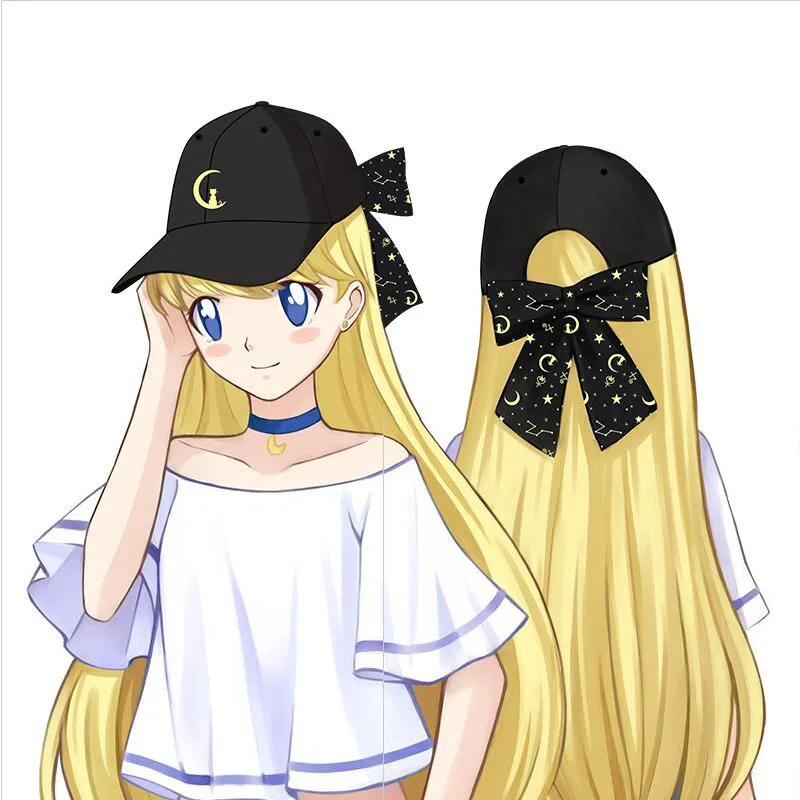 Сейлор Мун лук бейсболка Snapback шляпа летняя кепка хип-хоп Косплей