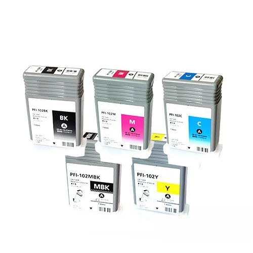 Vilaxh 5 шт. PFI-102 pfi 102 чернильные картриджи для Canon iPF500/510 iPF750/755 iPF600/605/610 iPF700/710/720/760