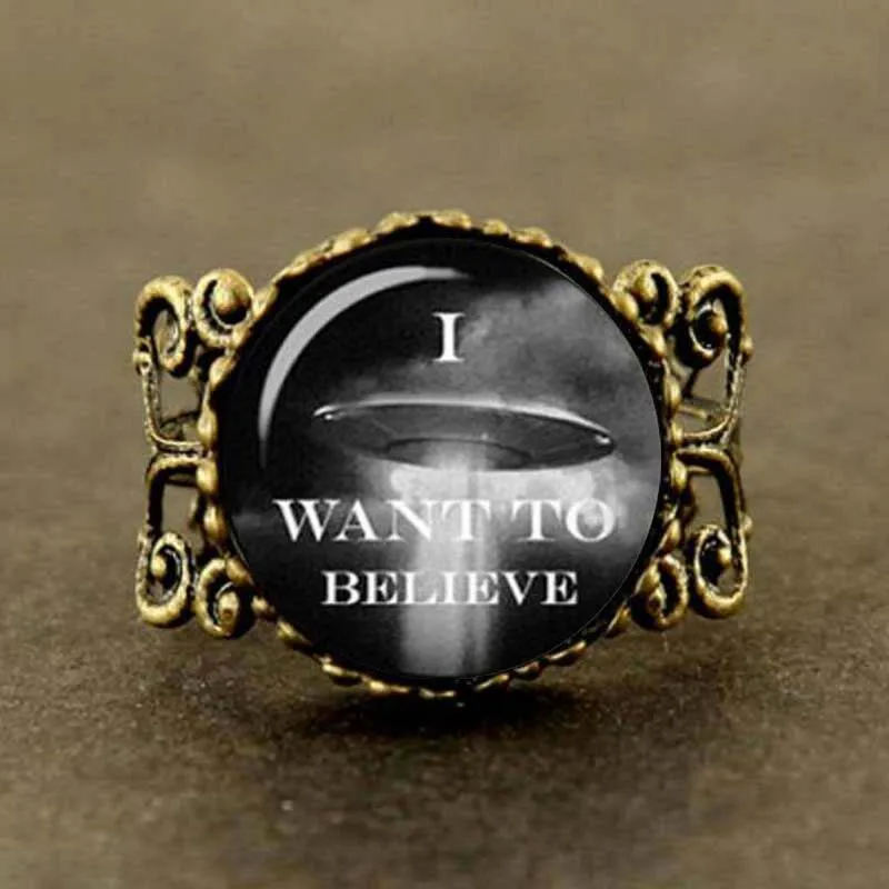 Ювелирные изделия для мужчин и женщин геокеры научная фантастика НЛО в подарок X