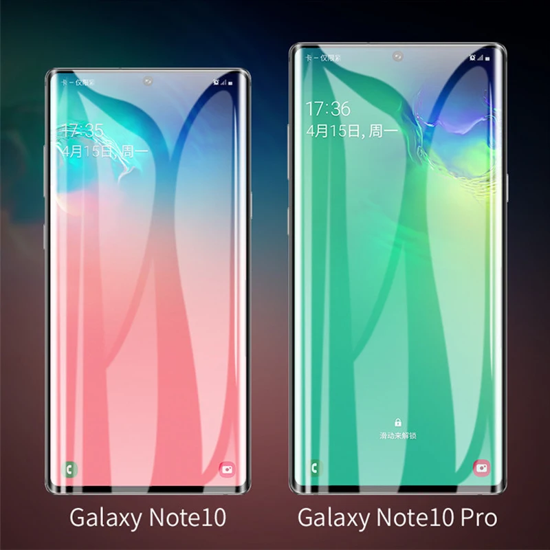 Полный Клей полное покрытие стекло для samsung Galaxy Note 10 Защитная пленка экрана Pro
