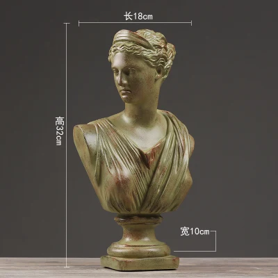 

Абстрактная скульптура декоративные поделки креативный скандинавский Ретро Декор для офиса гостиной Американский кафе винтажный шкаф для...