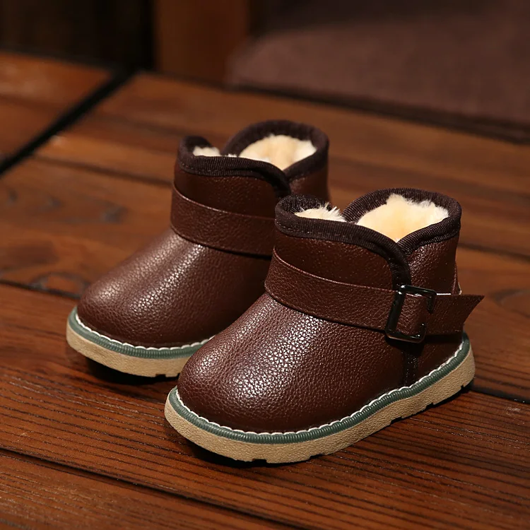 2017 зимние ботинки для маленьких мальчиков и девочек высококачественные