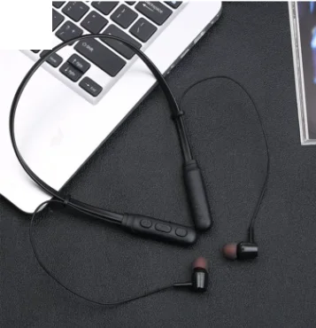 Bluetooth наушники беспроводные BT5.0 наушники для бега спортивные басы звук беспроводные наушники с микрофоном для Iphone samsung - Цвет: Черный