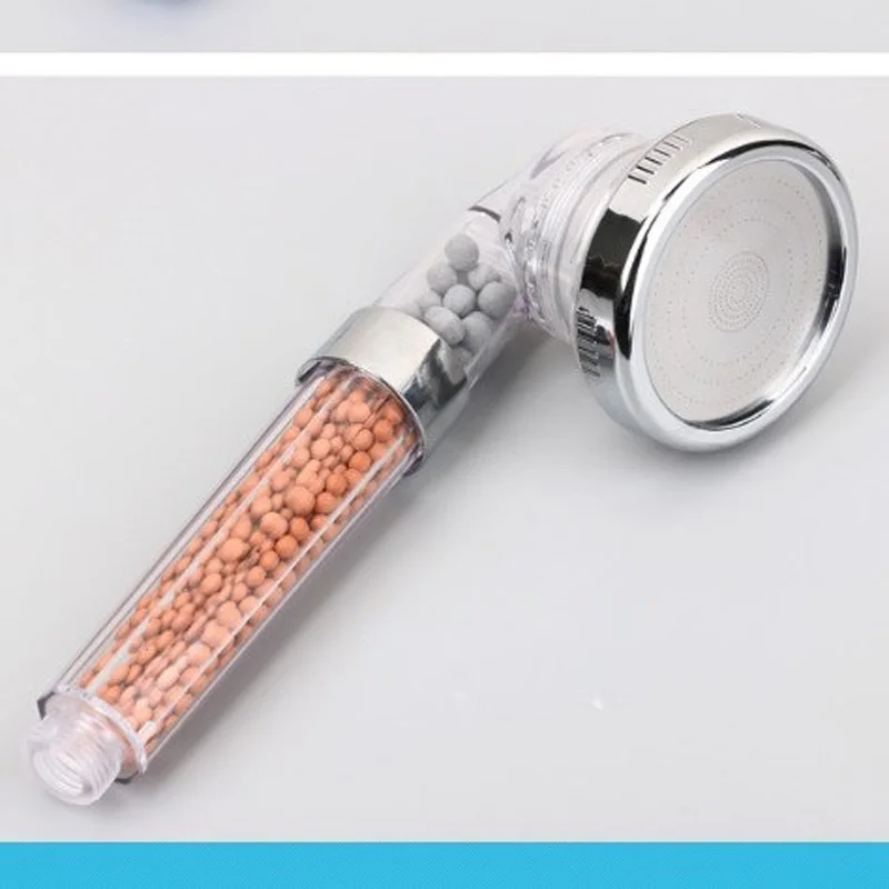 3 Function Adjustable Jetting Shower Filter Negative Ion Set High Pressure Water Saving Head Handheld | Обустройство дома
