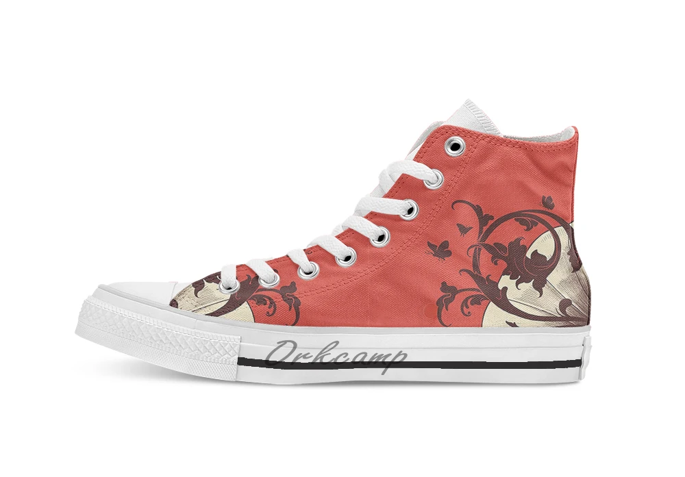 Тканевые кроссовки с высоким верхом и надписью Слушайте свое сердце | Спорт