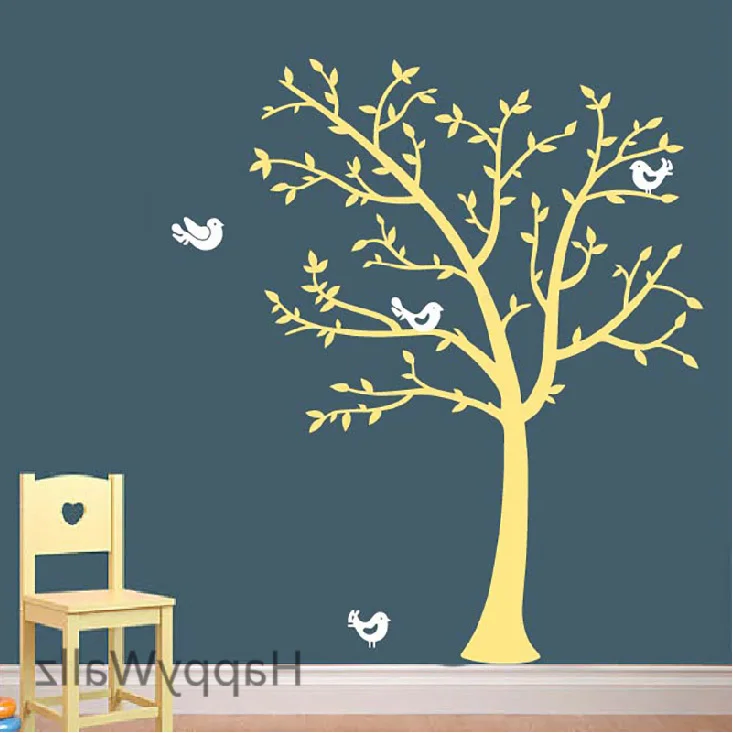 

Baby Nursery Tree Wall Sticker Tree Birds Wall Decal Kids Room DIY Children Decors Tree Wallpaper Hot Sale Free Shipping T36