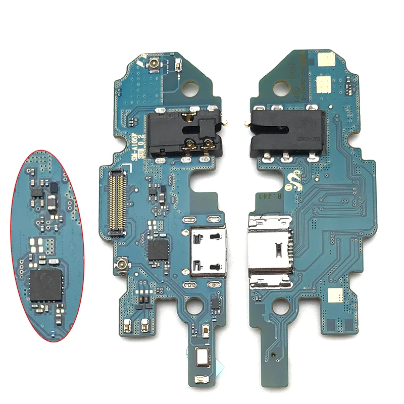 Для samsung Galaxy A105F A10 A105 USB Зарядное устройство док-коннектор, зарядный порт микрофон гибкий кабель, сменные детали