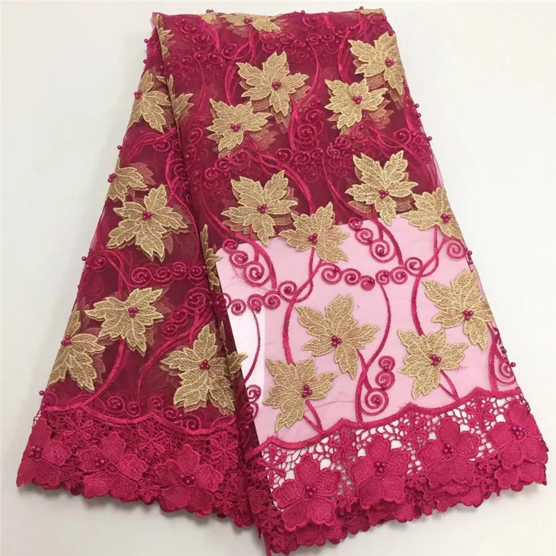 Новейшие тюлевые ткани кружево 2019 нигерийские кружева африканская Белая