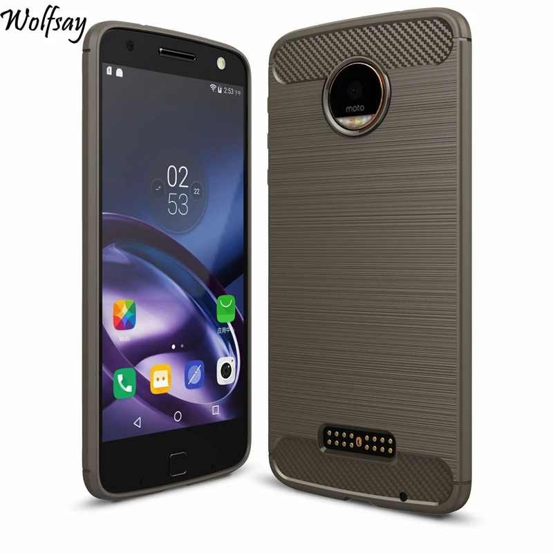 Чехол Wolfsay для телефона Motorola Moto Z резиновый силиконовый чехол Роскошный |