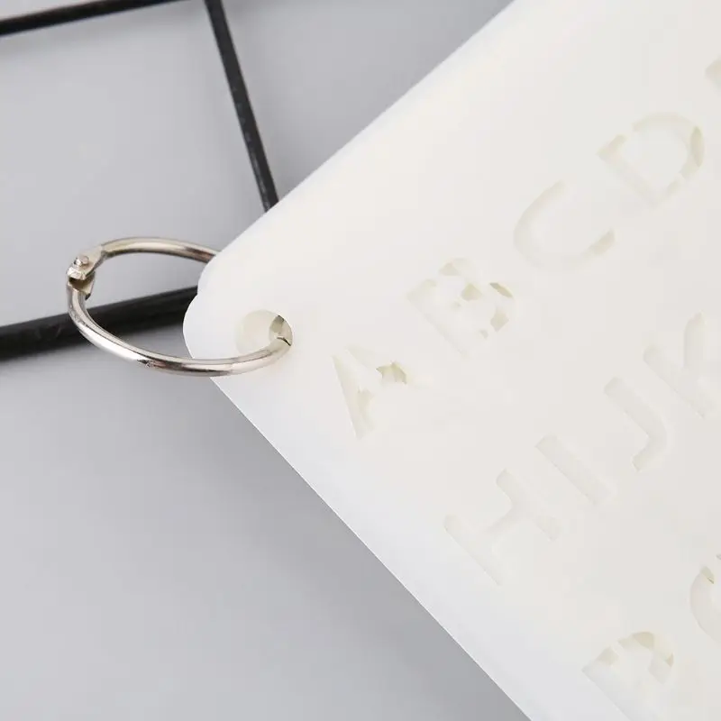 12 шт. пластиковые трафареты для рисования английских букв |