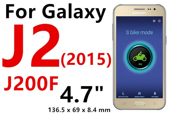 J2 J200F Закаленное Стекло Экран протектор для samsung Galaxy Grand Prime G531H J1 J2 J3 J5 J7 Prime S3 S4 S5 Neo S6 A5 A3 чехол - Цвет: J2 J200F