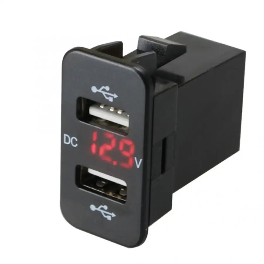 Двойной USB переключатель автомобильного зарядного устройства Мощность разъем