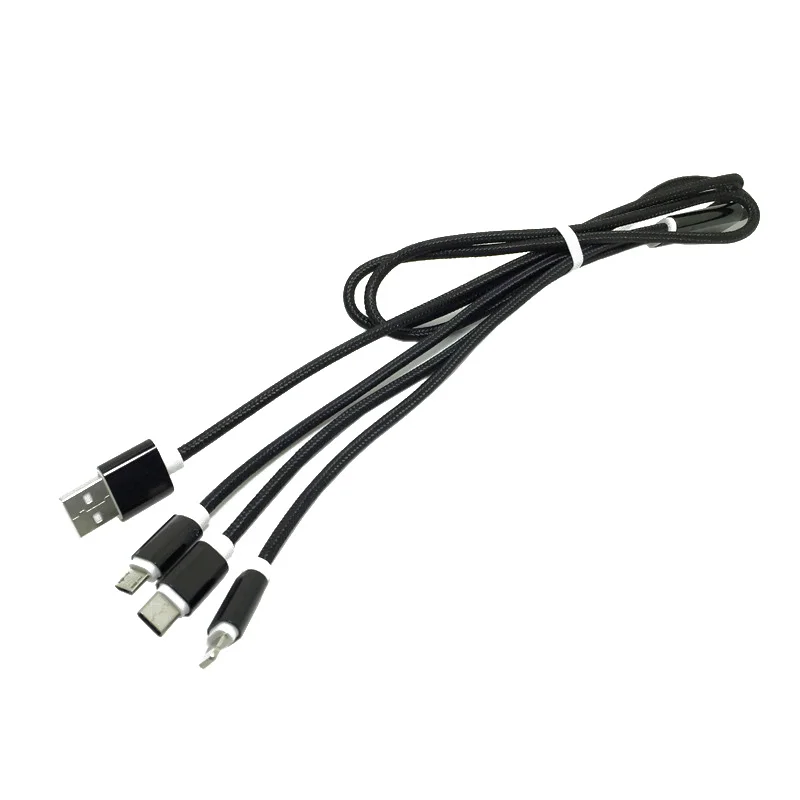 Кабель для быстрой зарядки Go2linK 3 в 1 Type C Micro Port USB оригинальный кабель