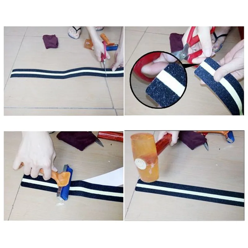 Hoomall 5/15 м Roll Нескользящие ленты безопасности Стикеры Ванная комната плитка