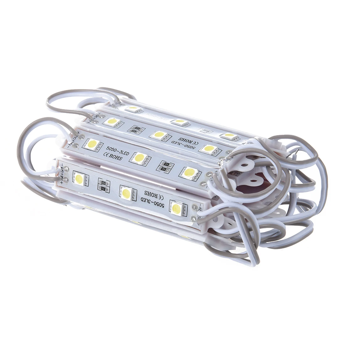 20 шт. 5050 SMD 3-светодиодный модуль белые водонепроницаемые модули 12 В |
