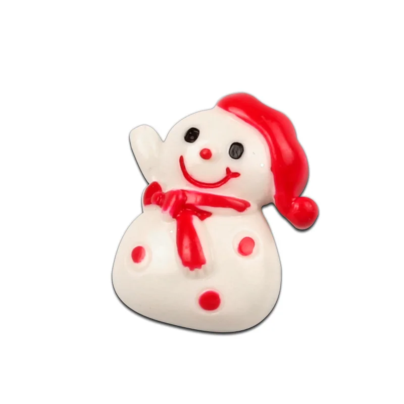 27x22mm-Snowman 8 10 шт смешанные кабошоны из смолы для рождественского Санта-Клауса, украшения для скрапбукинга, аксессуары для поделок - Цвет: 27x22mm-Snowman 8