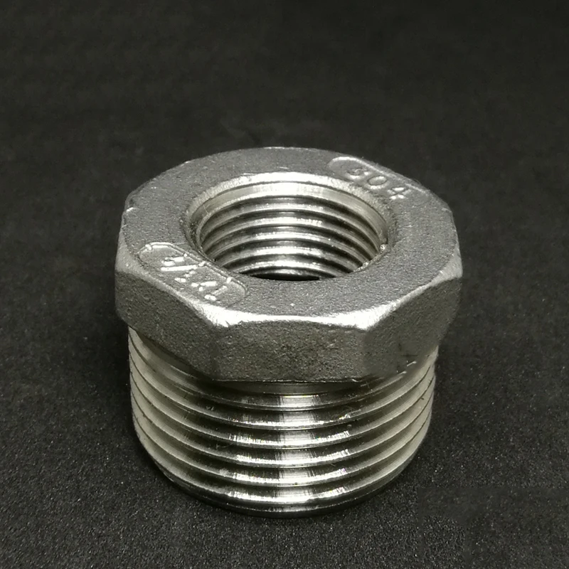 3/8 &quotBSP папа x 1/4&quot BSP Женский редуктор втулка резьба 304 нержавеющая сталь