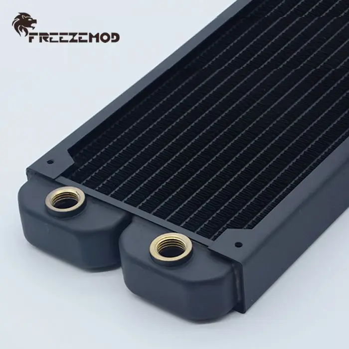 FREEZEMOD компьютерный медный радиатор водяного охлаждения 14 плоских трубок
