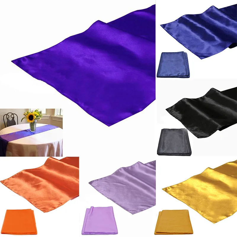 Атласный чехол на стул с бантом 18x275 см|runners for tables|runner tablerunner tulle |