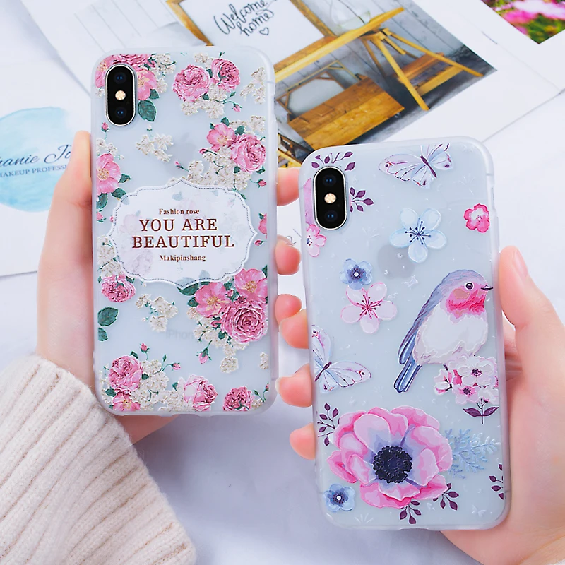 Роскошные Чехлы Bakc для iPhone 8 Plus X XR XS Max 7 аксессуары чехлы телефонов 6 5 SE 5s S Fundas| |