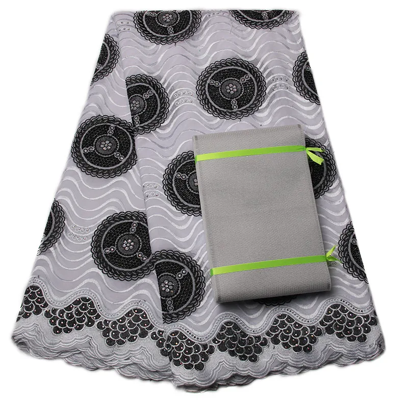 Последнее нигерийское кружево ткани для свадьбы 2017 Вышивка Королевский синий