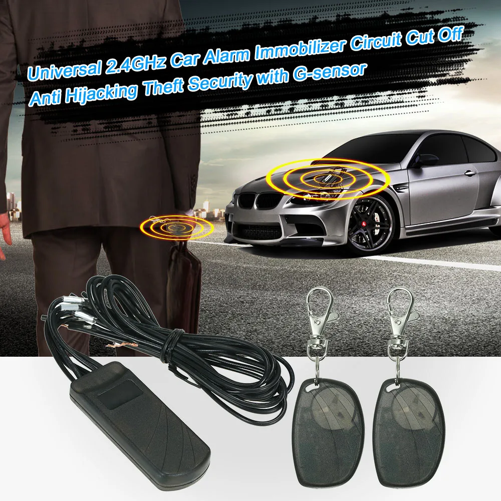 Универсальная автомобильная сигнализация 2 4 ГГц Иммобилайзер с защитой от угона