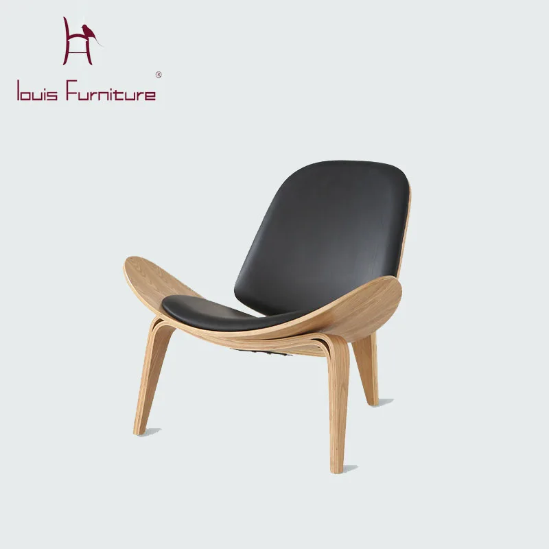 

Custom-made solid wood chairs, Nordic creative leisure solid wood furniture