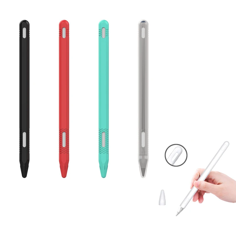 Мягкий силиконовый чехол для Apple Pencil 2 го поколения Чехол iPad Pro 2018 крышки держатель